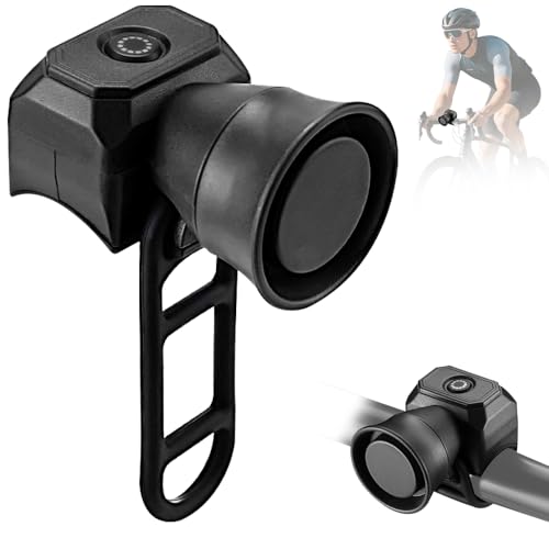 SGZIOO Fahrradklingel Elektrisch 120 dB Fahrradhupe Elektrisch mit IP4 Wasserdicht 5 Klingeltöne USB Wiederaufladbare Fahrradhupe Laut Elektrische Fahrradklingel für MTB Rennrad Scooter