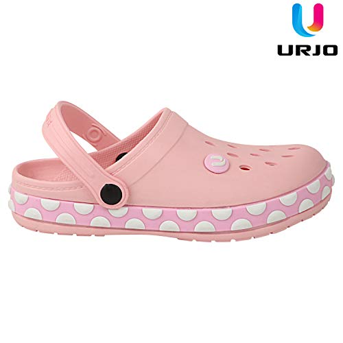 Image of URJO GEMS Kid's Clogs /Sandals with Adjustable Back Strap Ultra Soft & Flexibility Anti Skid Comfortable Waterproof Daily Mules Clogs /Sandals Boy's & Girl's