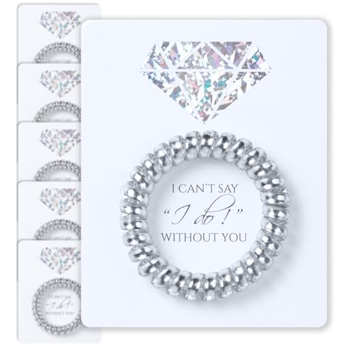 TOROS STORE Bridesmaid Gift Spiral Hair Ties