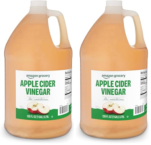 Image of Amazon Grocery, Apple Cider Vinegar, 1 Gallon, 128 Fl Oz (Pack of 2)