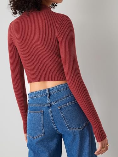 Image of CIDER Women's Rib Knit Long Sleeve Sweater