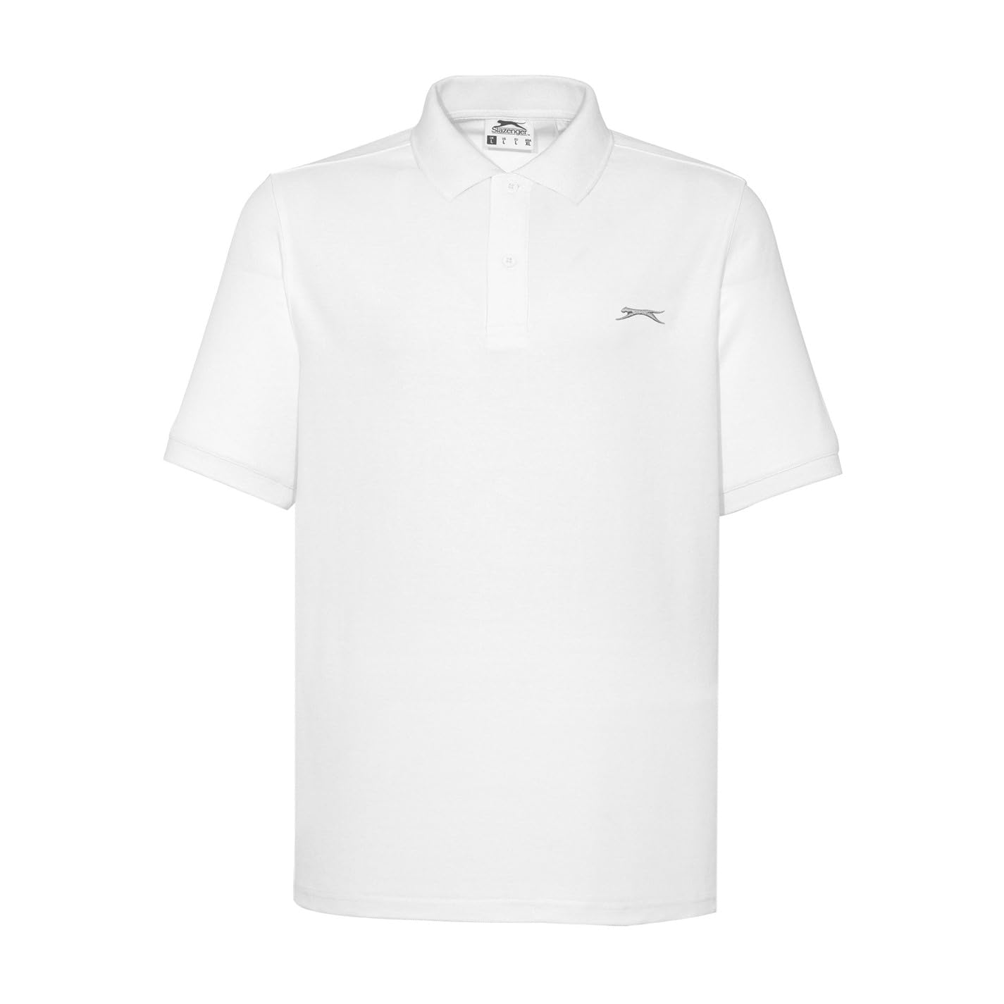 Slazenger Mens Plain Polo Shirt White 3XL
