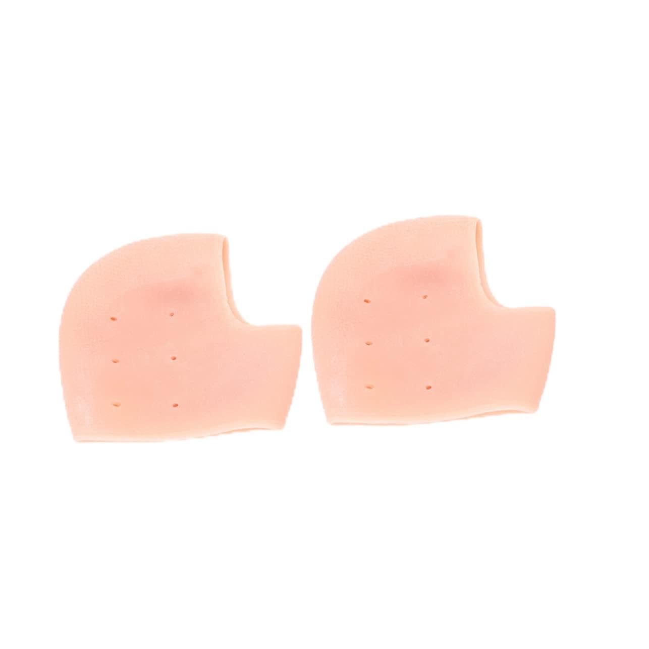 minkissy Heel Wear Protection Silicone Heel Socks for Cracked Heels Moisture Locking Foot Comfortable Elastic Sleeves Pad Design