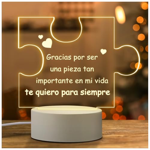 Coldbling Regalos San Valentin Mujer Hombre - Amor Lampara