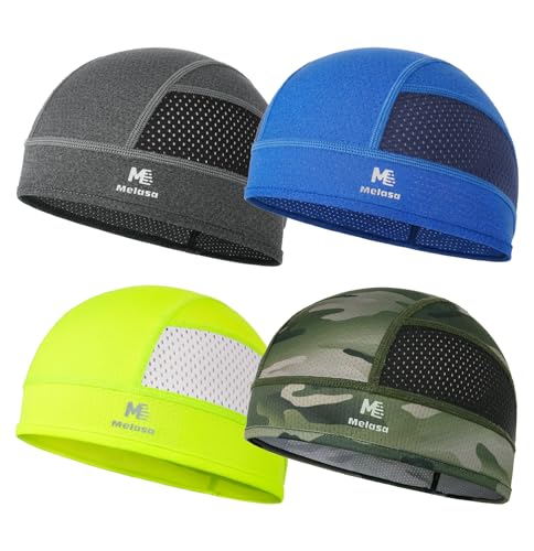 MELASA Cooling Breathable Sweat-Wicking Skull Cap for Cycling & Hard Hat
