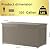 Decksplore 320 Gallon Outdoor Storage Box Patio Deck Box Waterproof, Resin Lockable Outside Large Storage Bin for Pool Cushion Furniture, Garden Tools UV-Resistant, Grey
