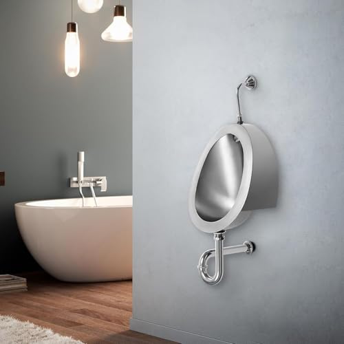 Urinoir à chasse d'eau automatique en acier robuste pour espaces commerciaux - 2