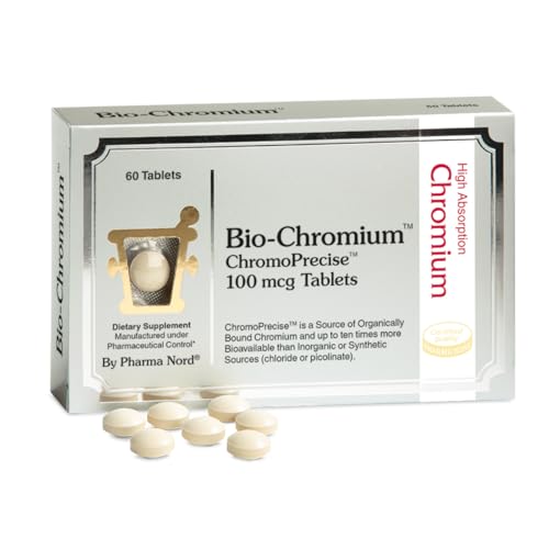 Pharma Nord Bio-Chromium Metabolism & Craving Support Patented Formula for 10x Higher Absorption Organic Chromium Supplement Non-GMO Gluten-Free 60 Tablets