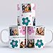 Transparent Gift Taza Personalizada con Fotos y Texto Flores Imagen de Transparent Gift Taza Personalizada con Fotos y Texto Flores