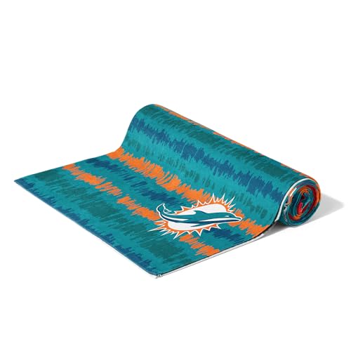 Image of Northwest NFL Miami Dolphins Oversized Microfiber Beach Towel, 60 x 70 Inches - Quick Dry, Sand Resistant, Lightweight, Highly Absorbent, Shibori Design