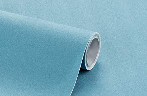 Rolo Adesivo Em Camurça Liso Bobinex Uau Azul