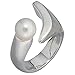 Produktbild Jobo Damen Ring 925 Sterling Silber mattiert 1 Süßwasser Perle Silberring Perlenring Größe 52