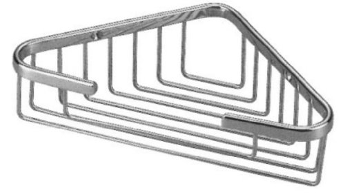 Taymor Hotel Medium Chrome Corner Triangular Basket