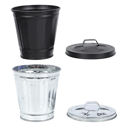 Mini caneca de basura de escritorio PRETYZOOM 2 piezas miniatura 1