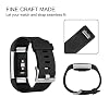 Tobfit Sport Bands Compatible with Fitbit Charge 2, 4 Pack, Replacement Wristbands for Women Men, Small/Large