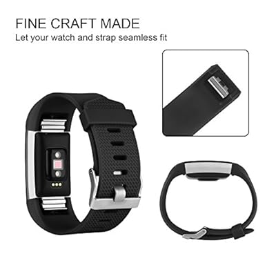 Tobfit Sport Bands Compatible with Fitbit Charge 2, 4 Pack, Replacement Wristbands for Women Men, Small/Large