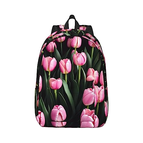 Sac à dos rouge tulipes enfants compagnon joyeux de la rentrée