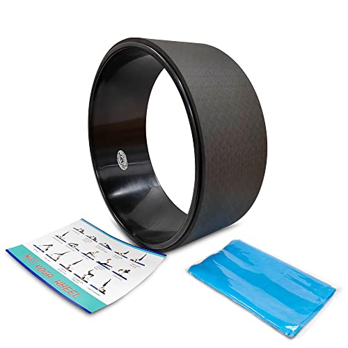 NGT Yoga Wheel 13 inch Yoga Wheel for Back Pain Strongest and Most Comfortable Dharma Yoga Prop Wheel with Free Yoga Bands - Image 3