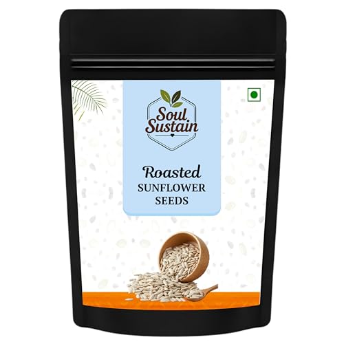 Image of Roasted Sunflower Seeds Snack (80 GM) | Roasted Seeds | Healthy Plant Protein, Fiber & Omega | Gluten Free Vegan Snack for Workout, Travel, School | Sunflower Kernels | Natural Roasted Seeds