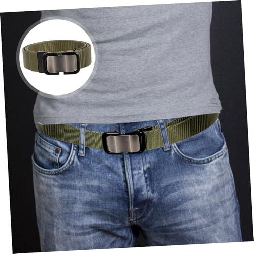 Stylish Men's Casual Nylon Waist Belt with Automatic Buckle Design for Comfort for Jeans and Outdoor Activities3