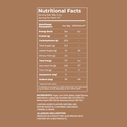 Image of 4700BC Gourmet Popcorn, Butter Toffee Caramel, Tin, 125g (Pack of 3)