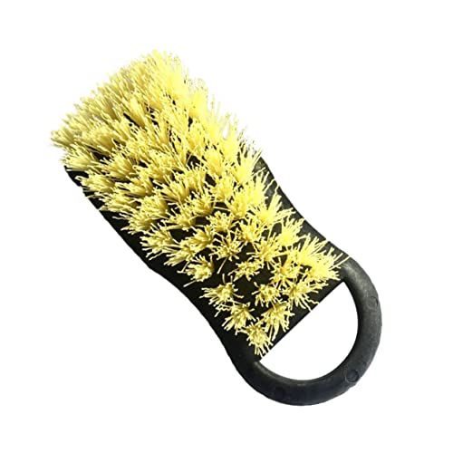 FAVOMOTO Thick Wire Wheel Cleaning Brush Carpet Floor Brush for Car Bike Furniture Flexible Bristles for Deep Cleaning of Tires Gaps Use