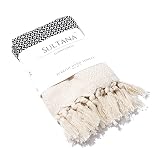 Sultana Luxury Linens - Turkish Hand Towels Set of 2 | 100% Turkish Cotton | Decorative Kitchen and