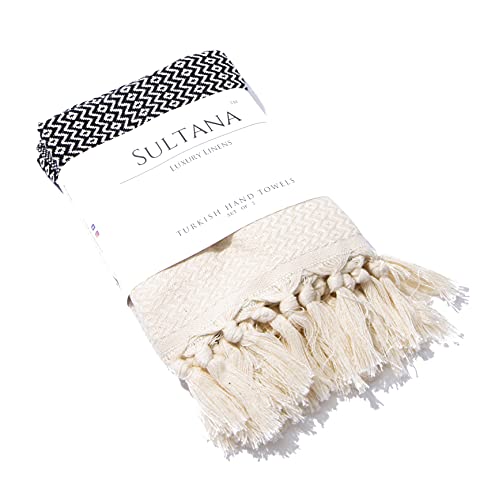 1. Sultana Luxury Linens - Turkish Hand Towels Set of 2