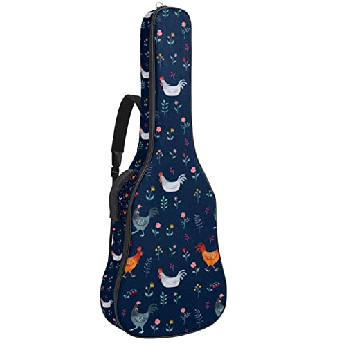 Sac guitare acoustique étanche au design baleine colorée et finitions soignées