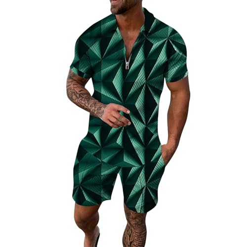 Ensemble décontracté pour hommes haut rayé dégradé et short