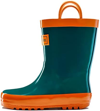 CasaMiel Toddler Rain Boots for Kids Unisex Kids Rain Boots for Girls and Boys, Handmade Natural Rubber Rain Boots for Children Botas Para Niños