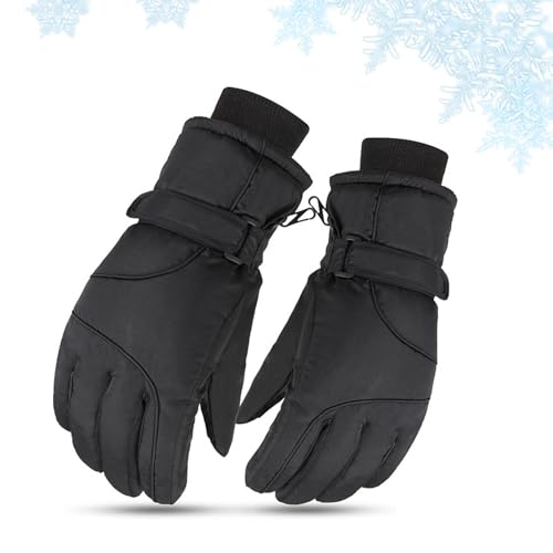 Guanti da Sci Donna Invernali, Guanti da Neve Impermeabili e Traspiranti, Sci Caldi Touch Screen, Antiscivolo, per Sci Corsa Ciclismo Escursionismo, Neve Pesca, Motoslitta, Slittino, Snowboard