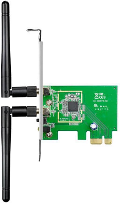 ASUS PCE-N15 300Mbps Wireless-N Network Adapter, PCI-E Interface, Full Height and Low Profile Bracket, WPS Button Support