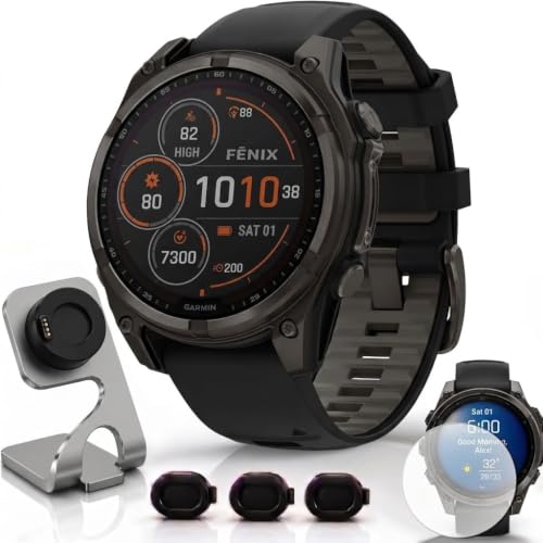 Garmin Fenix 8 47mm Solar Sapphire Multisport GPS Smart...
