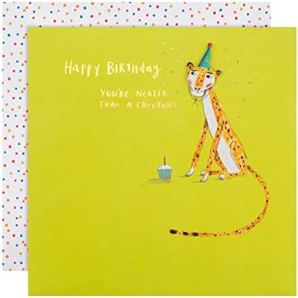 Hallmark Birthday Card - Contemporary Embossed and Foiled Text Design, 22.8 x 15.9 x 0.2 centimetres