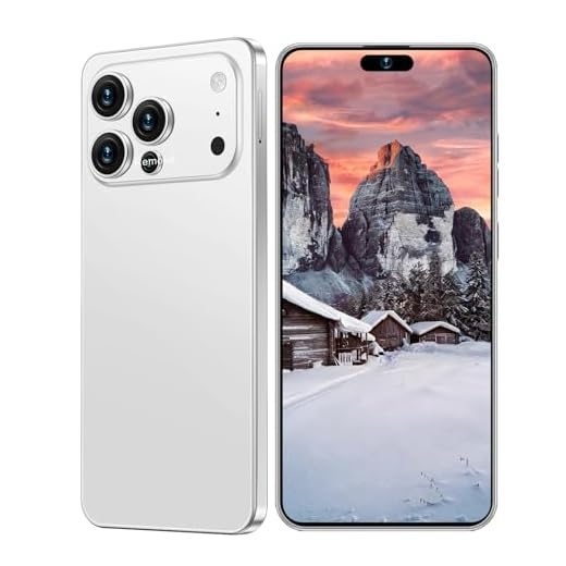 Ecshock 17PM Unlocked Phone | Cell Phone Android 15.0 | 16+512GB Smartphone| 6.99" HD Display | Long Battery Life 7000mAh | 68+108MP Zoom Camera| Fingerprint Lock | with Dual SIM (White)