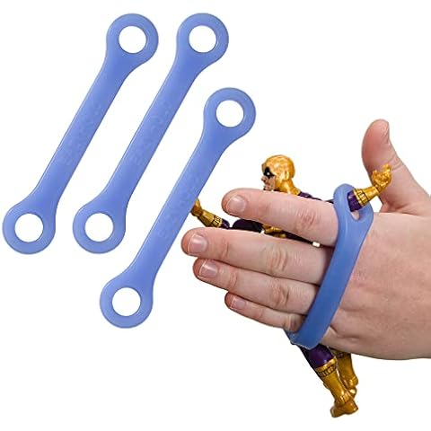 EaZyHold - Medium Blue 5 1/4" - Universal Cuff, Adaptive Aid, Grip Assistive Device - 3 Pack Cover