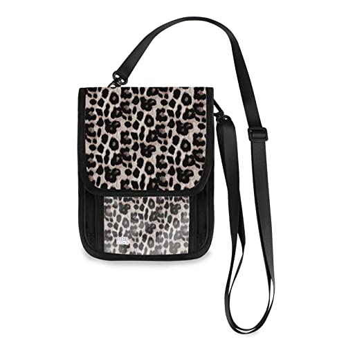 Neck Wallet with RFID Blocking, Crossbody Purse Phone Bag Pouch with Card Slots