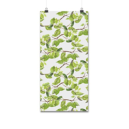 Mural meuble Magic-Stick feuilles de bouleau papier peint décoration 208x146 cm