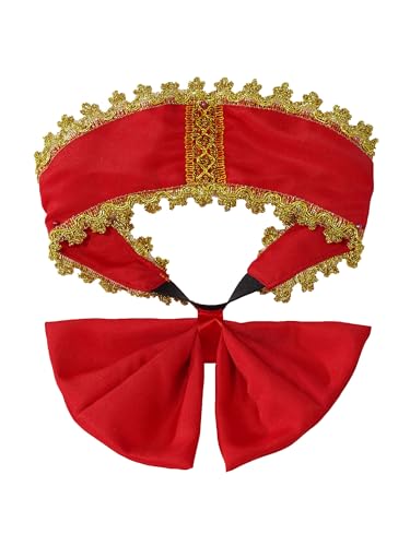 Kids Girls Russian Traditional Outfit Princess Party Golden Embroidery Tutu Dress Folk Clothing3