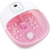 Bañera Para Pies, Hidromasaje de Pies con por Vibración de Burbujas y, Calentar el Foot Rosa