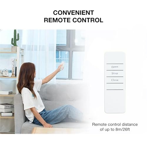 Automatic Curtain Opener with Remote Control - 2PCS for Roman, I-Shaped, and U-Shaped Tracks