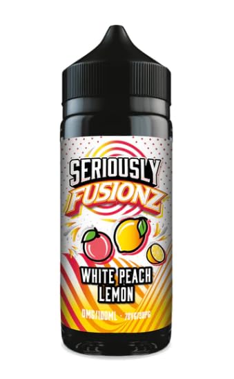 DoozySeriously Fusionz Vape juice Eliquid 100ml Shortfill No Nicotine 0mg (White Peach Lemon)