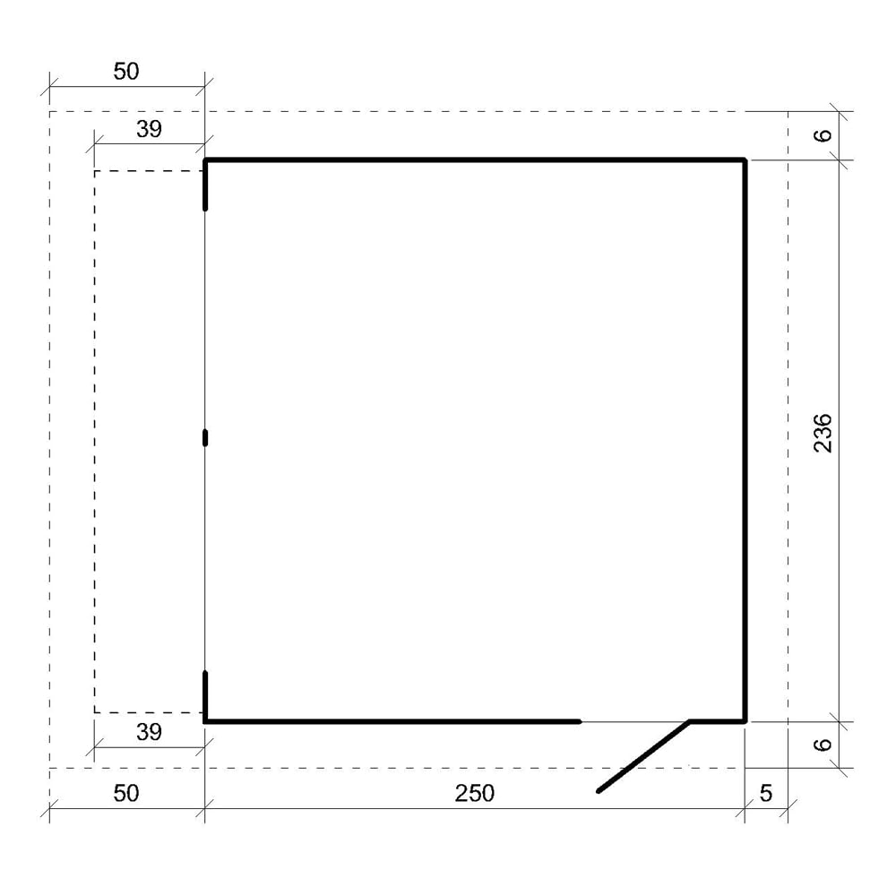 Premium-Außenkiosk - 5,9m² - H240x248x305 cm - Fertig Gartentor, Verkaufsstand, Marktstand, mobiler Bar-Kiosk - LP Smartside Paneelbauweise - Timbela M950-TUNDRA Grey