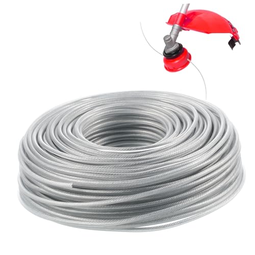 Hilo de nailon resistente para desbrozadora reforzado con cable interno de acero 2