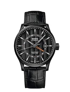 Mido Multifort Dual Time Black Dial