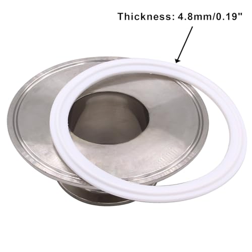 Image of DERNORD PTFE (Teflon) Tri-Clamp Gasket O-Ring - 3 Inch Style Fits OD 91MM Sanitary Pipe Weld Ferrule (Pack of 15)