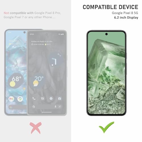 Image of DD SON Tempered Glass Screen Protector Compatible for Google Pixel 8 5G HD Glass with Edge to Edge Coverage and Easy Installation kit,Black