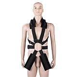 Tamaño ajustable: diseñado con correas de hebilla ajustables, prácticamente se ajusta a todos. Adecuado para hombres de 140 lbs a 200 lbs, diseñados con correas de hebilla ajustables, fácil de usar y fácil de desabrochar.