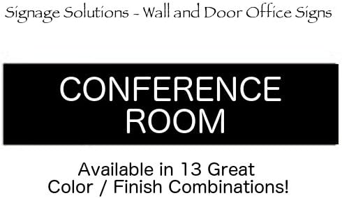 SIGNAGE SOLUTIONS // Wall or Door Sign // "Conference Room" Engraved Office and Workplace Signs // 2" x 8" // Available in 13 Exciting Color And Finish Combinations!